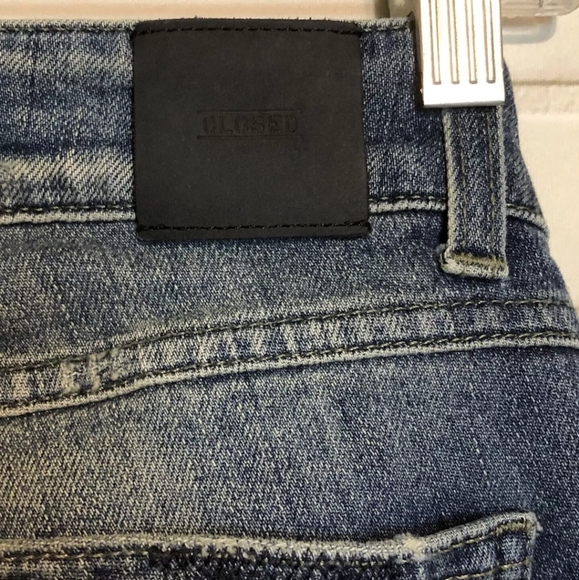 Closed Pedal Star Distressed Skinny Stretch Denim Blue Jeans 25 - Picture 8 of 12